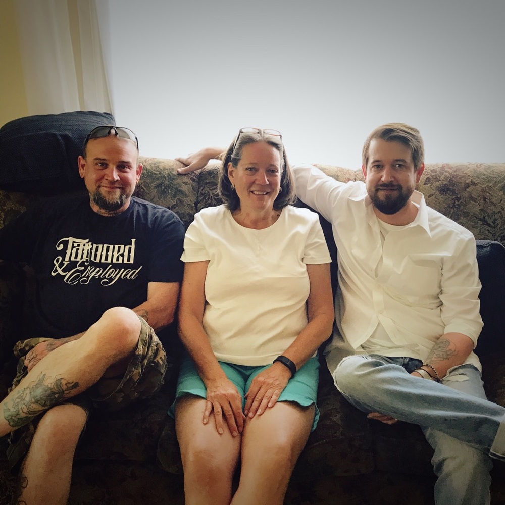 The Selvedgers! Mom (Gail), Kyle, Chris & Kevin